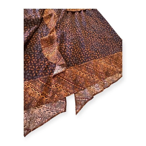 Ulla Johnson Silk Omila Skirt in Agate, Size 2, Brown burgundy multi, New with - Picture 12 of 16